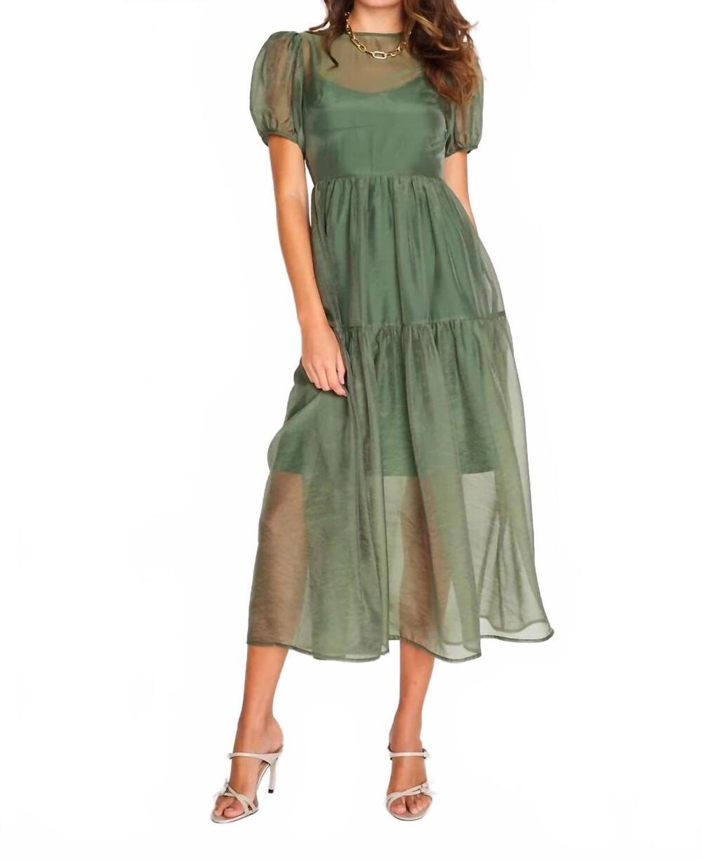 NEW DRA LOS ANGELES women's aria dress in green
